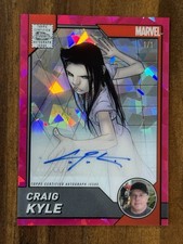 2025 Topps Chrome Marvel Sapphire 1/1 PADPARADSCHA Craig Kyle Artist Auto X-23 picture