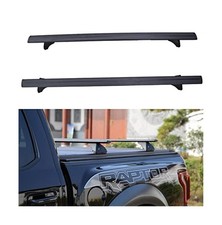 Adjustable Roof Rack Cross Bars for Truck Bed (Black) picture