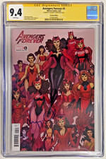 CGC Signature Series Graded 9.4 Avengers Forever #1 Signed Auto Elizabeth Olsen picture
