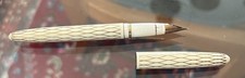 Sheaffer Lady Skripsert Fountain Pen, Gold on White, Tulle Vintage picture