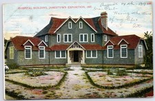 VINTAGE 1907 JAMESTOWN EXPOSITION HOSPITAL BUILDING #5586 POSTED POSTCARD OQ picture