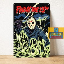 Friday the 13th jason lives Movie Metal Poster Film Collectable Sign 8*12inch picture