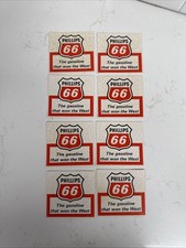 VTG NOS Original Phillips 66 The Gasoline That Won The West Decal 3”x3” picture