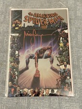 THE AMAZING SPIDERMAN 1000 NYCC 26 MICO SUAYAN FOIL EXCLUSIVE LTD SIGNED RED COA picture