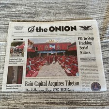 The Onion Newspaper August-September 2026 Vol. 62, Issue 32 NEW picture