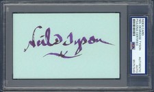 Neil deGrasse Tyson SIGNED Index Card Autographed PSA/DNA Astrophysicist Auto picture