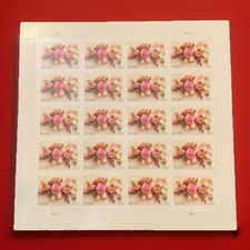 2020 USPS SHEET OF 20 TWO OUNCE STAMPS GARDEN CORSAGE 1.07¢ picture