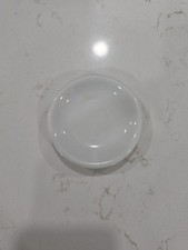 Vintage Heavy White Chunky Restaurant Ware Ironstone Butter Pat Dish 3 Inch picture