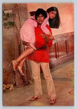 Vintage Amitabh Bachchan Zeenat Aman Bollywood Movie Photo Postcard India picture