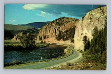 Cliffs above Watercress Spring Along Big Hole River Near Butte Montana Postcard picture