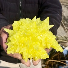 1.16LB Rare yellow sulfur mineral specimen picture