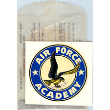 Vtg 1960s Water Slide Decal USAFA Air Force Academy CO Falcon Lindgren-Turner picture