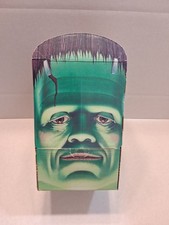 Vtg Halloween Universal Monsters Frankenstein Head Candy Box Treat Dispenser picture