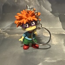 Vintage 1997 Rugrats Chuckie Finster Keychain Nickelodeon Basic Fun Retro Toy picture