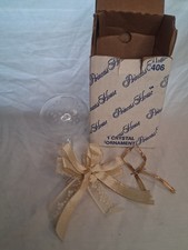 vintage Princess House Handblown Crystal Christmas Ornament (Model #406) picture
