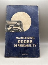 Dodge 1936 Chrysler Corporation Maintenance Guide Adv Tire Gas Auto Vtg Sign picture