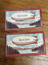RARE Vintage c1930s Macon, Georgia Blimp Balloon Toy w/ Paper Envelopes picture