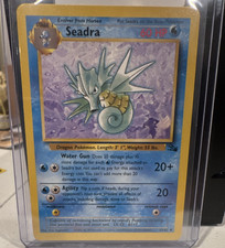 Pokémon Seadra 42/62 Base Set 1999 Wizards Non-Sport Trading Card picture