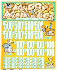 Pull Tab Tickets - Jar - Game - Muddy Maniacs 7,440ct picture