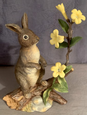 NIce 1992 LENOX Daybreak Discovery Eastern Cottontail Rabbit Figurine picture
