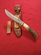 Vintage 1991-1994 Randall Made Hunting Knife W/Stag Handle Model 7  W/5