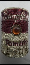 LIZA LOU Campbell’s Tomato Soup Can 12/250 Glass Beaded Artwork POP ART RARE picture