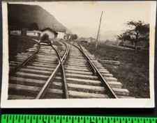 Vintage Snapshot Photo Railroad Tracks Depot? Jamison City Pennsylvania picture