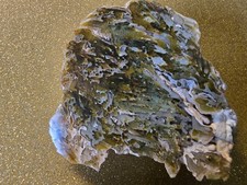 {OOAK} RARE BULL CANYON TUBE AGATE -  NEVADA/CALIFORNIA - POLISHED - OLD ESTATE picture