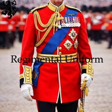 Royal Irish Guard Uniform, Royal Ceremonial Guard Tunic British Red Wool Uniform picture