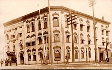 Real Photo Postcard Hotel Albion in Albion, Michigan picture