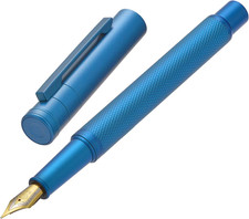 Hongdian 1851 Sky Blue Forest Fountain Pen Medium , Classic Design picture