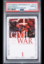 2012 MARVEL BEGINNINGS S3 BREAKTHROUGH ISSUES #B-131 CIVIL WAR #1 POP 3 PSA 10 picture