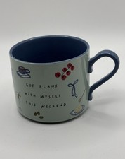 Anthropologie Holly Startup Got Plans With Myself Stoneware Mug  12.8 Oz picture