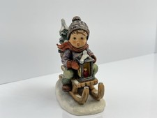 Goebel MI Hummel Ride Into Christmas 6” Figurine 396 Vintage Germany 1971 picture