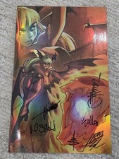 Darkstalkers Limited Edition Foil Cover #01 Morrigan Alvin Lee & More Signature picture