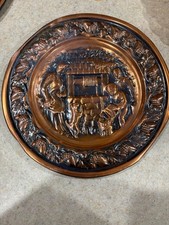 Coppercraft Guild 3D Copper Wall Hanging 13” Pioneer Family at Well picture