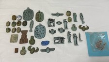 Super Large Vintage Ancient Egyptian Style Amulets & Figurines Scarabs picture