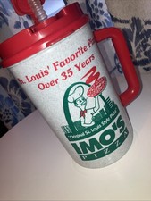 IMO’s Pizza St. Louis Cup Tumbler Mug W/Straw And Handle picture