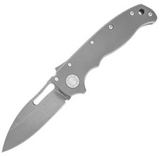 Demko AD20.5 Shark Lock Smooth Ti Folding Knife Gray picture