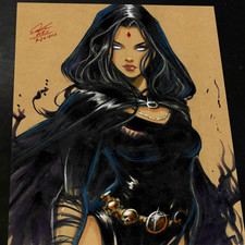 Raven Art Print Signed 8.5x11 | Art by Keyeske picture
