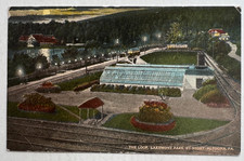 1913 PA Postcard Altoona Pennsylvania Lakemont Park The Loop By Night RR tracks picture