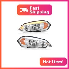 AUTOSAVER88 LED DRL Headlight Assembly Compatible with 2006-2013 Chevy Impala... picture