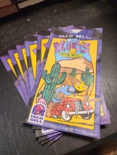 RARE Vintage 1996 Taco Bell Nacho And Dog On Road Kids Meal 9 Bags picture