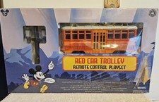 NIB Disney California, Red Car Trolley Remote Control R/C Train Set picture