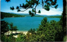 Cliff Lodges Newfound Lake Bristol New Hampshire Scenic Overlook Chrome Postcard picture