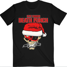 New  FIVE FINGER DEATH PUNCH T-Shirt Santa Knucklehead Short Sleeve picture