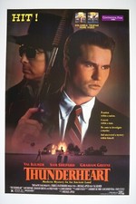 THUNDERHEART Orig. INT HV movie poster 1992 VAL KILMER SAM SHEPARD MICHAEL APTED picture