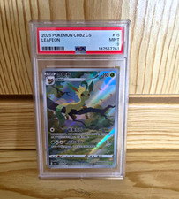 Pokemon TCG Card - Leafeon #15 - CBB2 CS Holo - PSA 9 - 2025 Chinese picture