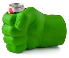 BigMouth THE BEAST GIANT GREEN HULK FIST Drink Beer Holder Foam Cooler Kooler picture