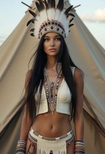 4x6 Color Photo Print Portrait Beautiful Woman Famous model fantasy picture